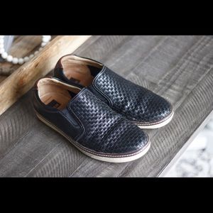 JOHNSTON & MURPHY McGuffey Woven Leather Slip-On